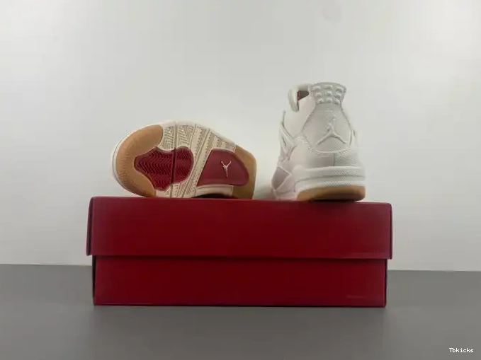 Reps TBK AO2571-100 x 'White' Jordan 4 Levi's Air 0417